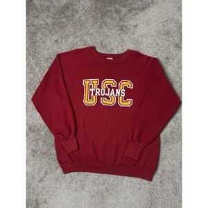 Vintage 80s Signal‎ USC Trojans Sweatshirt, Made In USA, Streetwear Size XL